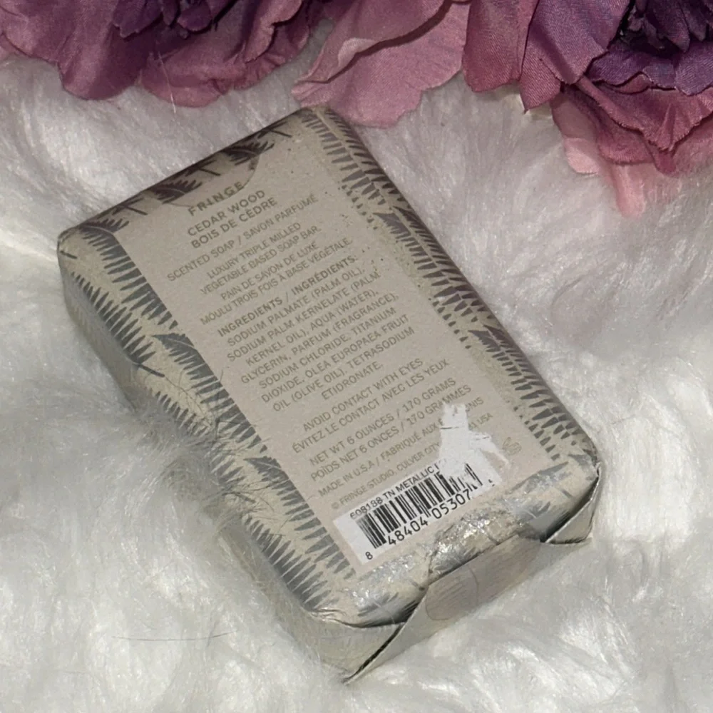 FRINGE Cedarwood Luxury Triple Milled Luxury Soap Cedar Wood Scent NEW
